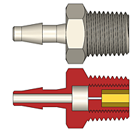 RBF Series National Pipe Thread (NPT) Thread x Barb Orifices